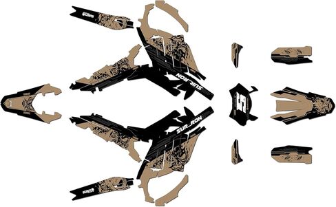 Graphics Kit for SurRon Ultra Bee (All Years) NIGHTCITY Series Red 09 Mil - Dirt bike Custom Racing Graphics Decals Stickers Kit, no-plastics in Saudi Arabia
