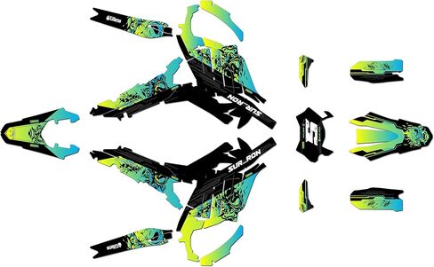 Graphics Kit for SurRon Ultra Bee (All Years) NIGHTCITY Series Red 09 Mil - Dirt bike Custom Racing Graphics Decals Stickers Kit, no-plastics in Saudi Arabia