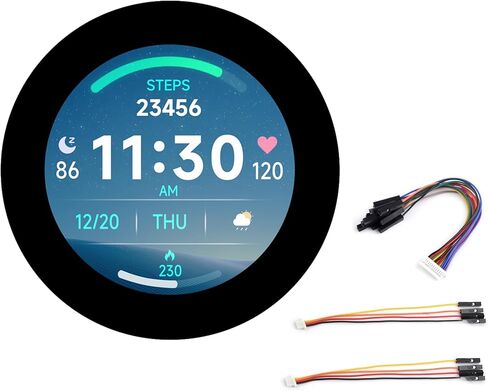 RP2350 2.8inch Round Touch Display Development Board, 480x480, Based On RP2350B Dual-Core & Dual-Architecture Microcontroller, RGB Interface, Multiple Peripheral Interfaces via GPIO, UART, I2C, etc in Saudi Arabia