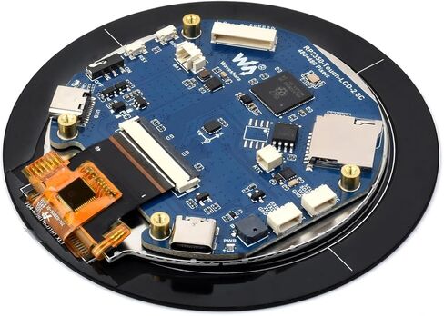 RP2350 2.8inch Round Touch Display Development Board, 480x480, Based On RP2350B Dual-Core & Dual-Architecture Microcontroller, RGB Interface, Multiple Peripheral Interfaces via GPIO, UART, I2C, etc in Saudi Arabia