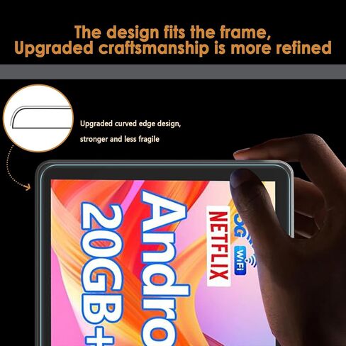 واقي شاشة مكون من قطعتين متوافق مع CUPEISI CP31M Android 15 Tablet 10 بوصة، زجاج مقسى [وضوح HD] [9 صلابة] [مضاد للخدش] [سهل التركيب] [9.37 بوصة × 6.18 بوصة، 238 مم × 157 مم] in Kuwait