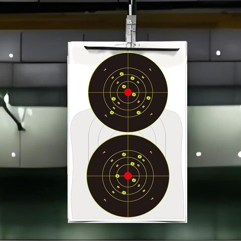 أهداف إطلاق النار المتناثرة مقاس 8 × 8 بوصة - أهداف تفاعلية مع ملصقات متفجرة وتصحيحية فلورسنت - مصممة لتدريبات الرماية وممارسة الهدف - للاستخدام الداخلي والخارجي (25 حزمة) in Kuwait