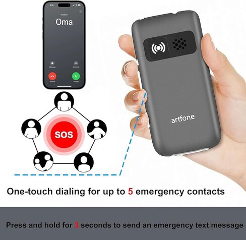 G3 Pro Grey - 4G LTE Cell Phone for Seniors丨Unlcoked Flip Phone with SOS Button丨Loud Speaker丨Camera丨Charging Dock丨Talking Clock丨Speed Dial丨 Hands-free丨Large Buttons Dumb Phone丨Keypad Mobile in Kuwait