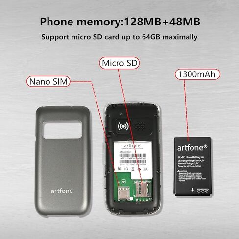 G3 Pro Grey - 4G LTE Cell Phone for Seniors丨Unlcoked Flip Phone with SOS Button丨Loud Speaker丨Camera丨Charging Dock丨Talking Clock丨Speed Dial丨 Hands-free丨Large Buttons Dumb Phone丨Keypad Mobile in Kuwait