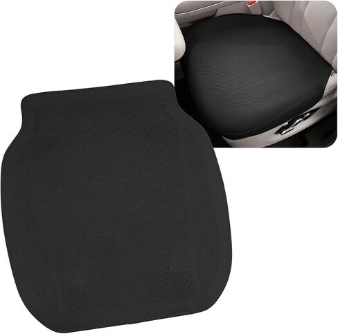 SANRILY 2Pcs Comfortable Car Seat Covers for Driving PU Leather Seat Cushion Summer Thin and Breathable Seat Pillow for Car,Truck, Office, Wheelchair Orange in Saudi Arabia