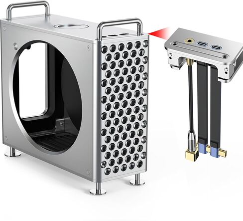 حامل هيكل من الألومنيوم لجهاز 2024 Mac mini M4/M4 Pro - حافظة Mac mini M4 - ملحقات لجهاز Mini 4 - تتضمن كابلين من النوع C وكابل صوت مقاس 3.5 مم - حامل Mac mini M4 in Saudi Arabia