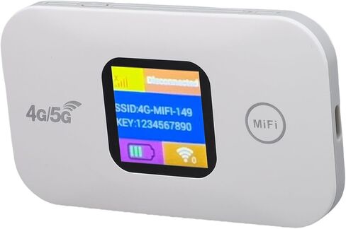 جهاز Keenso Compact 4G Mobile Hotspot LTE 300Mbps Pocket WiFi للتخييم أثناء السفر، نقطة اتصال محمولة للاتصالات المتزامنة in Saudi Arabia