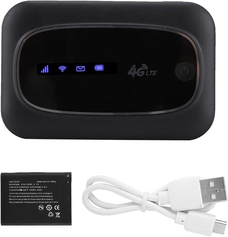 aqxreight Wireless Mobile Router 4G WiFi Modem Portable Hotspot Ideal for Travel and Work (Black) in Saudi Arabia