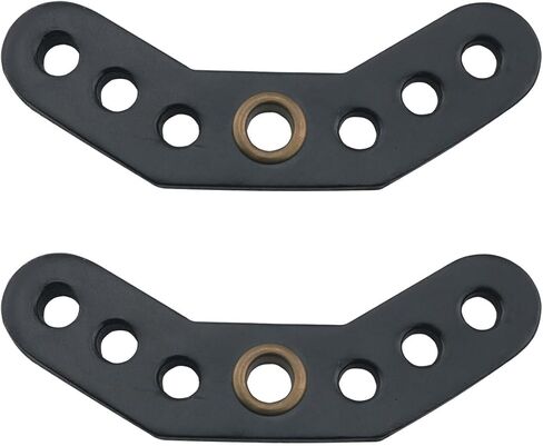 2PCS Composite Bow Wrist Cord Leather Piece 4.72x1.57x0.2in Bow Wrist Cord Leather Piece Bow Wrist Suspension with Yoke Holder Leather Bow Yoke with Metal Grommet Black in Kuwait