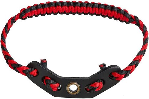 2PCS Composite Bow Wrist Cord Leather Piece 4.72x1.57x0.2in Bow Wrist Cord Leather Piece Bow Wrist Suspension with Yoke Holder Leather Bow Yoke with Metal Grommet Black in Kuwait