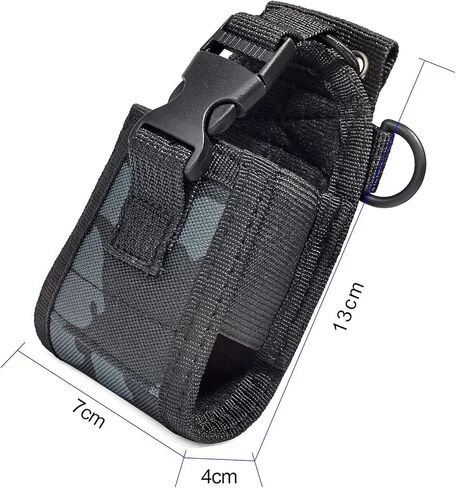 Universal Radio Case, Walkie-Talkie Nylon Holder Holster Case Pouch Bag Accessories with Durable Sling for Baofeng Kenwood Yaesu Motorola Midland Two Way Radio (Pack of 2) in Saudi Arabia