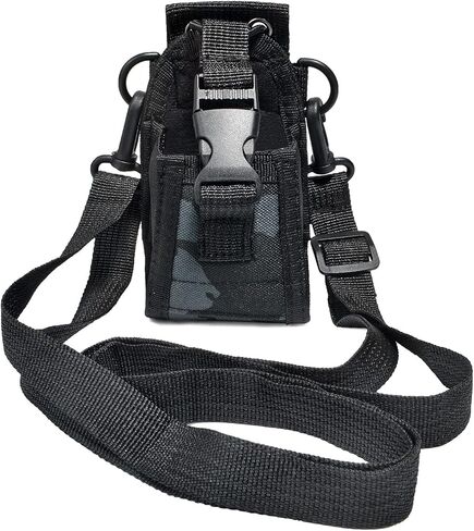 Universal Radio Case, Walkie-Talkie Nylon Holder Holster Case Pouch Bag Accessories with Durable Sling for Baofeng Kenwood Yaesu Motorola Midland Two Way Radio (Pack of 2) in Saudi Arabia