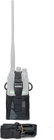 Universal Radio Case, Walkie-Talkie Nylon Holder Holster Case Pouch Bag Accessories with Durable Sling for Baofeng Kenwood Yaesu Motorola Midland Two Way Radio (Pack of 2) in Saudi Arabia
