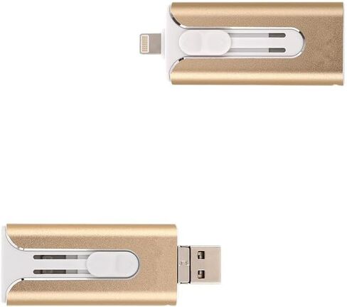 Flash Drive, 4-in-1 USB Flash Drive for Mobile Phones and Computers, 32-256GB, Micro USB + 8-pin + USB 3.0 Interface, Type-C Adapter, Compatible with Mobile Phones, Computers, and Other Devices in Saudi Arabia