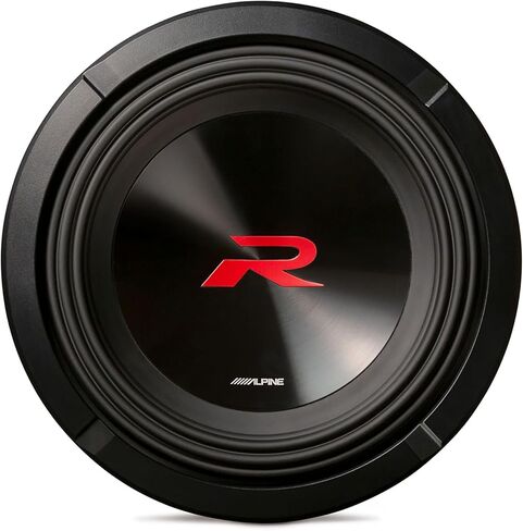 Alpine R2-W10D2 R Series 10 مضخم صوت مزدوج 2 أوم مع حزمة مضخم صوت فردي من سلسلة SoundBox E مقاس 10 بوصة ذات فتحات تهوية in Saudi Arabia