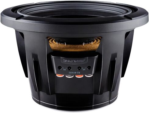 Alpine R2-W10D2 R Series 10 مضخم صوت مزدوج 2 أوم مع حزمة مضخم صوت فردي من سلسلة SoundBox E مقاس 10 بوصة ذات فتحات تهوية in Saudi Arabia