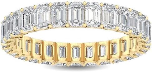 هيوستن دايموند ديستريكت 1 إلى 10 قيراط من قطع الزمرد LAB GROWN Diamond Eternity Band (اللون E-F Clarity VS2-SI1) in Kuwait
