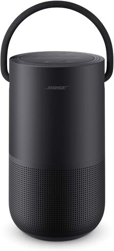 مكبر صوت ذكي محمول من Bose - مكبر صوت بلوتوث لاسلكي مع تحكم صوتي Alexa مدمج، أسود (متجدد) in Saudi Arabia