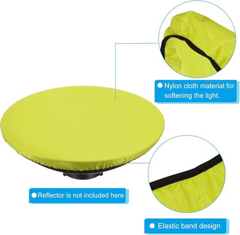 17" 42cm Soft Diffuser Lamp Cover, Cloth Diffuser Strobe Reflector Lamp Sock for Flashing Light Dish Photography Studio, Yellow in Saudi Arabia