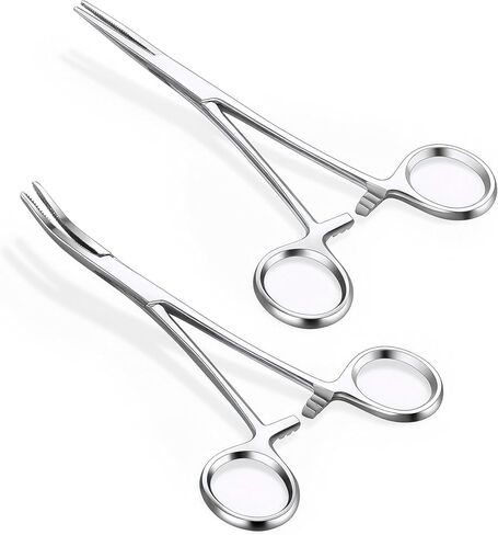 Piercing Taper Pliers Ball Grabber Tool for Changing Jewelry - Curved and Straight Forceps Stainless Steel 14G 16G 18G Flat Back Earrings Insertion Tool Body Piercing Kit for Ear Nose Lip in Saudi Arabia