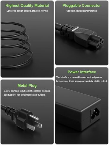 65W Charger 7.4mm Tip Compatible with Dell Latitude 7480 3120 5400 3190 3140 5480 e7450 Chromebook 3180 3189 3120 inspiron-15r 17r 3521 1545 n5110 Laptop in Saudi Arabia
