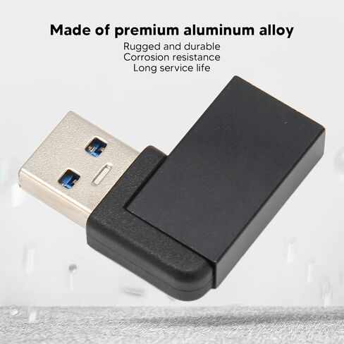 USB 3.2 Female to Male Adapter Professional High Speed 90 Degree Elbow USB 3.2 Extender for Computer Laptop in Saudi Arabia