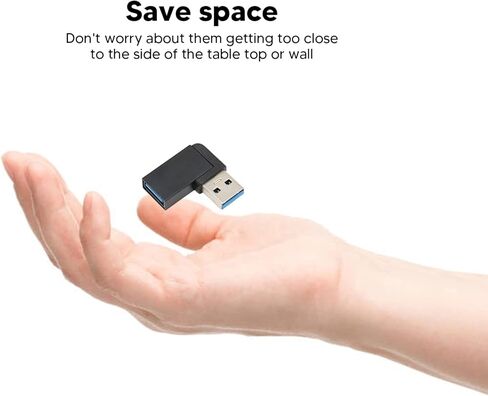 USB 3.2 Female to Male Adapter Professional High Speed 90 Degree Elbow USB 3.2 Extender for Computer Laptop in Saudi Arabia