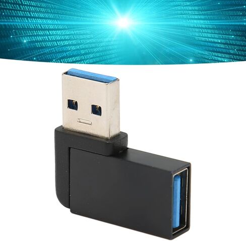 USB 3.2 Female to Male Adapter Professional High Speed 90 Degree Elbow USB 3.2 Extender for Computer Laptop in Saudi Arabia