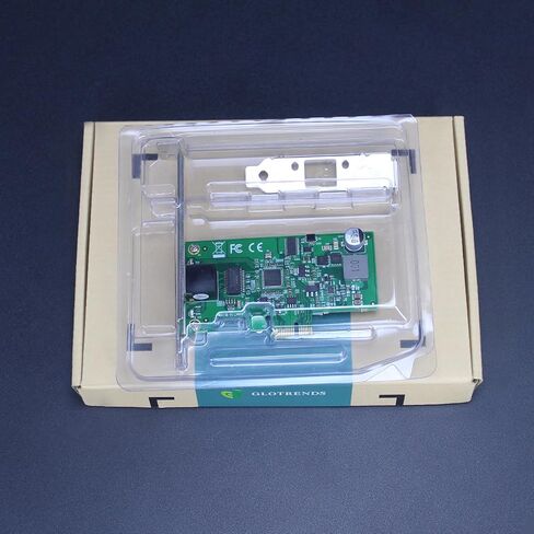 GLOTRENDS ST7474 PoE+ Network Card, 10/100/1000Mbps Gigabit Ethernet RJ45 LAN Port, PCIE 1.1 X1 Interface, Regular & Low Profile Bracket in Saudi Arabia