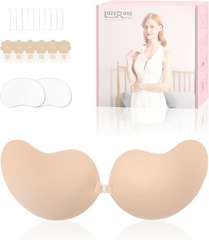 حمالة صدر لاصقة ترفع حمالات الصدر بدون حمالات بدون حمالات، حمالة صدر لاصقة غير مرئية مع أغطية الحلمة للنساء in Kuwait