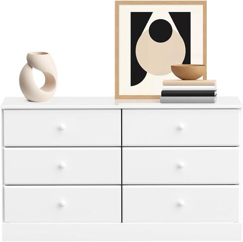 Prepac Double Draw Dresser ، 17.5 "D X 59" W X 29 "H ، White in Kuwait