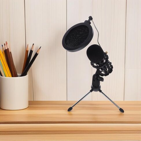 ميكروفون مكثف للكمبيوتر من ARTIBETTER مقاس 5 مم، ميكروفون للألعاب، ميكروفون لتسجيل البودكاست للكمبيوتر المكتبي والكمبيوتر المحمول والبث المباشر in Saudi Arabia