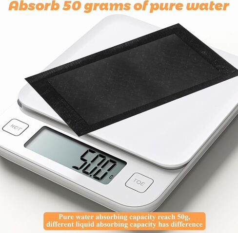 Acrux7 500PCS Meat Absorbent Pads 4x6.3 Inch Meat Soaker Pads for Vacuum Sealer Bags, Fish and Poultry Food Pad Absorbent Soaking Pad for Kitchen and Shop (Black) in Saudi Arabia