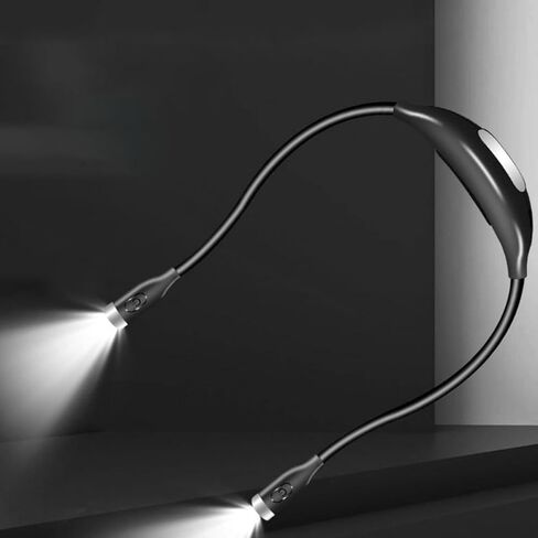 USB Rechargeable Neck Book Light LED Reading Lamp Flexible Gooseneck Eye Protection Night Reading Outdoor Running Accessory Book Lovers in Saudi Arabia