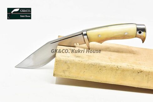 جي كيه اند كو. Kukri House أصلي Kukri/Khukuri 5 بوصة شفرة American Eagle Kukri-Full Tang Bone Handle، غمد جلدي Khukuri - مصنوع يدويًا في نيبال مستورد in Saudi Arabia