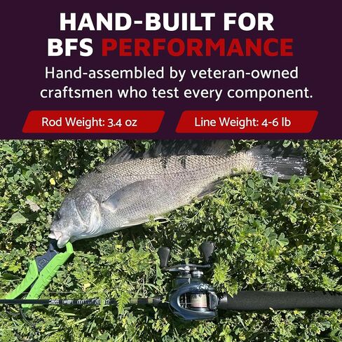 Old 18 Ultra-Light Casting Rod - USA Made BFS Rod - 40 Ton Graphite Blank with EVA Grip, D-1 Sea Guides gs - Premium One-Piece Fishing Pole for Precision Anglers in Kuwait