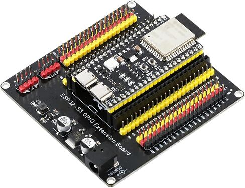 لوحة تطوير 3PC ESP32-S3 مع لوحة توسيع 44Pin، واي فاي 2.4 جيجا هرتز وبلوتوث 5، تتميز بوحدة تحكم دقيقة ثنائية النواة N16R8 240 ميجا هرتز ومنافذ مزدوجة من النوع C (CH343P) لـ Arduino in Kuwait