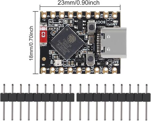 AITRIP 5PCS Type-C Supermini ESP32-S3 ESP32 S3 معالج ثنائي النواة، تردد تشغيل 160 ميجا هرتز، 2.4 جيجا هرتز واي فاي وبلوتوث متوافق مع Arduino IDE وMicroPython in Saudi Arabia