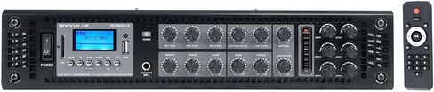 Rockville Bundle: RCS650-6 650W 6-Zone 70V Commercial Bluetooth Amp + Wet Array 5 White 60W IP55 Wall Mount Speakers, Indoor/Outdoor for Restaurant, Bar, Church, Cafe, Auditorium (11 Items) in Saudi Arabia