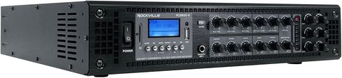 Rockville Bundle: RCS650-6 650W 6-Zone 70V Commercial Bluetooth Amp + Wet Array 5 White 60W IP55 Wall Mount Speakers, Indoor/Outdoor for Restaurant, Bar, Church, Cafe, Auditorium (11 Items) in Saudi Arabia