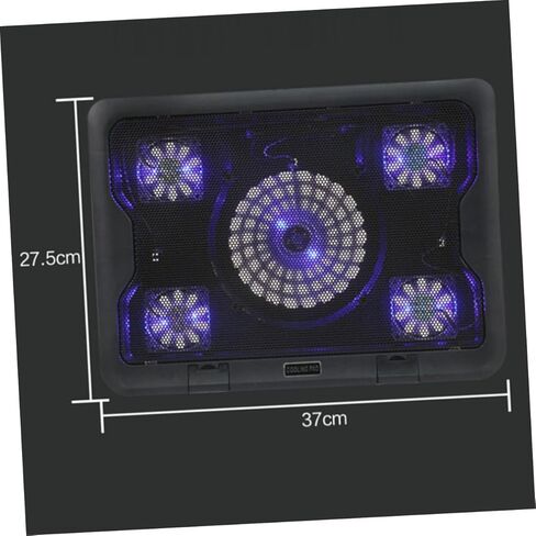 Laptop Cooling Pad with 5 Fans USB Cooler Stand Adjustable Angle Anti-Skid Heatsink Bracket for Notebooks and Laptops in Saudi Arabia