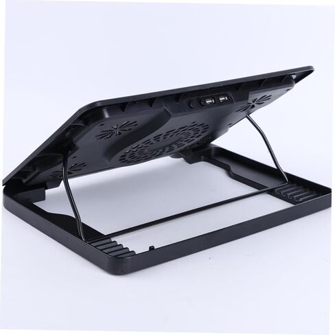 Laptop Cooling Pad with 5 Fans USB Cooler Stand Adjustable Angle Anti-Skid Heatsink Bracket for Notebooks and Laptops in Saudi Arabia