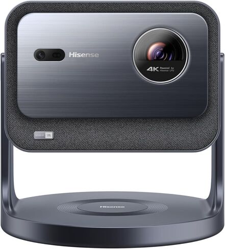 Hisense Laser Mini Projector C2, 65-300", Gimbal Design, 4K, Triple Color Laser, 110% BT.2020, 2000 ANSI Lumens, 1700:1 Native Contrast, Dolby Vision, HSR240, Sound by JBL (Renewed) in Saudi Arabia