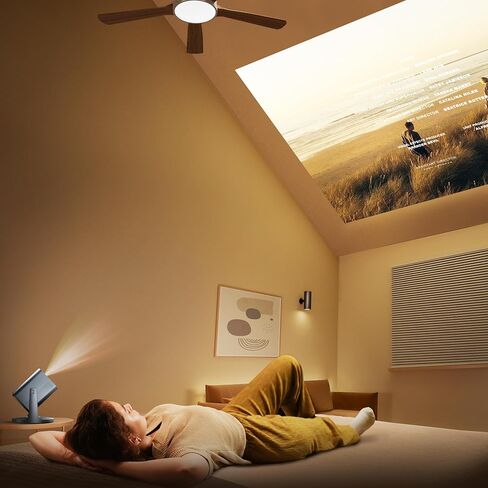 Hisense Laser Mini Projector C2, 65-300", Gimbal Design, 4K, Triple Color Laser, 110% BT.2020, 2000 ANSI Lumens, 1700:1 Native Contrast, Dolby Vision, HSR240, Sound by JBL (Renewed) in Saudi Arabia