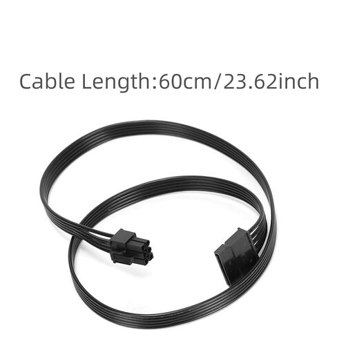 1 قطعة مصدر طاقة للكمبيوتر 6-Pin إلى كابل وحدات SATA 60 سم متوافق مع Corsair/متوافق مع EVGA/متوافق مع الموسمية/متوافق مع Superflower/متوافق مع Coolermaster in Saudi Arabia