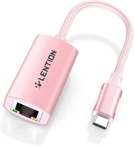 USB C to Ethernet Adapter, RJ45 to Type C Gigabit Network 1000M Wired LAN Converter (CU604, Rose Gold) in Saudi Arabia