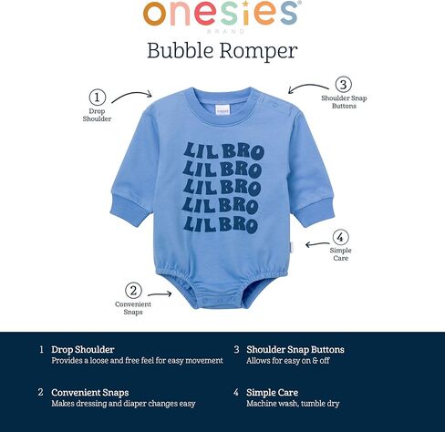 ماركة Onesies، للأطفال من الجنسين، سويت شيرت رومبير in Kuwait