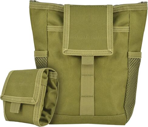 Tactical Molle Dump Pouch Drawstring Magazine Utility Pouch Foldable Durable Storage Belt Pouch in Saudi Arabia