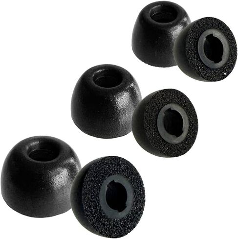 Replacement Foam Ear Tips for JBL Live Pro 2 / JBL Tune Buds/JBL Tune Buds 2/JBL Vibe Buds/JBL Live Beam 2 & 3 / JBL Tour Pro 2 & 3 / Technics EAH-AZ100 Earbuds, Ultimate Comfort, 3 Pairs in Saudi Arabia