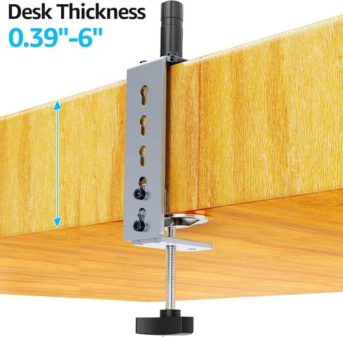 Freelift Desk C-Clamp Extension for Max 6 inch Thick Desktops, Monitor Mount C-Clamp Base, Fits MU8011B/MU8012B/MU8013B/MU8014B/MU8011W/MU8012W/MU8013W/MU8014W, Black in Saudi Arabia